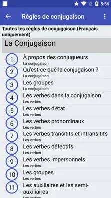 Le Conjugueur android App screenshot 1